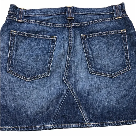J Crew size 32 denim skirt - Picture 2 of 6